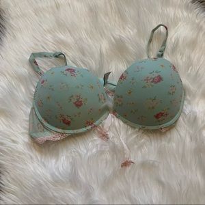 intimissimi Blue Sparkle Lace Butterfly Bra